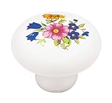 Brainerd P95712V-WF-C7 1-1/4-Inch Ceramic Flower Round Knob