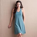 A-Line Silk Trim Dress