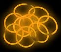300 8" Glowstick Bracelets ORANGE