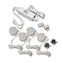 Westek SR120HCS 20-Watt Halogen Low Voltage Under Cabinet Light Kit, 4-Pack, White