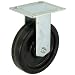 E.R. Wagner Plate Caster, Rigid, Phenolic Wheel, Roller Bearing, 450 lbs Capacity, 6" Wheel Dia, 1-1/2" Wheel Width, 7-3/8" Mount Height