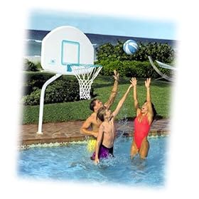 Dunn Rite DeckShoot Pool Basketball Set (BRASS) by Dunn-Rite