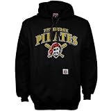 Pittsburgh Pirates Black Arch Team Name Hoody Sweatshirt