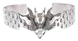 Fire Dragon Head Flames Flame Pewter Bracelet