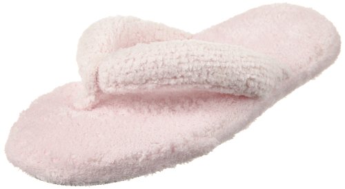 Colorado Clothing Chenille Flip Flop Open Toed Flip Flop/Slipper, Cotton Candy, Small