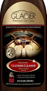 Leather Cleaner - THE BEST Natural & Professional Strength Leather Cleaner for Cars, Leather Furniture, Purses, Shoes, Boots, Saddles, Jackets, Couch, Sofa, Seats & More - Conditioner Added - 8 Oz Cream - Bonus Applicator Glove - 100% GUARANTEED!