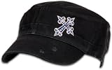 Cap - Cross Black (Flat Top)