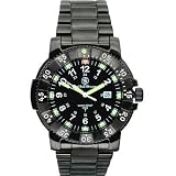 Smith & Wesson Tritium Commander Black Stainless Steel Watch - SWW-357-BSS