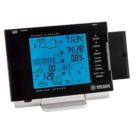 Meade TE923W-M Deluxe Professional Weather Station with Rain Gauge, Barometer, Thermometer, Wind Data and Remote