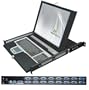 16PORT KVM Switch 1U Rackmount with 17IN LCD Console/drawer