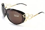 ROBERTO CAVALLI Autolico RC320 Sunglasses RC320 Gold/Dark Brown T57 Frame