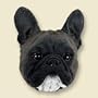 French Bulldog Dog Head Magnet (2 in)
