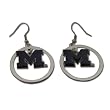 Michigan Wolverines Hoop Logo Earring Set Ncaa Charm