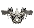 Rock Rebel Accessory GUN STAR Belt-Buckle