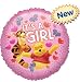 Foil Balloon 10 With Stick - Winnie The Pooh - Its A Girl (S662079)