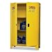 Eagle 4510LEGS Tower Safety Cabinet for Flammable Liquids, 2 Door Self Close, 45 gallon, 69"Height, 43"Width, 18"Depth, Steel, Yellow