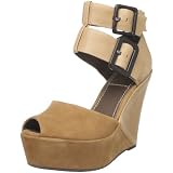 Bacio61 Womens Curvo Peep-Toe Pump