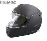 Advanced Hawk Flat Black Dual Visor Full Face Motorcycle Helmet