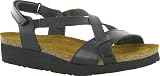 Naot Women's Bernice Sandals,Black Raven Leather,40 M EU