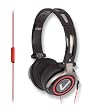 iFrogz EP-VX-MIC-BLK/RED Vertex Headphones with Microphone - Retail Packaging - Black/Red