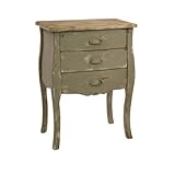 IMAGE OF Antique Vintage Finished 3 Drawer Storage Chest Table