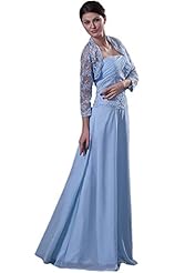 Strapless Lace Chiffon Evening Dress/Prom Dress 