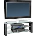 Peerless Manhattan 1000C Gloss Black Corner TV Stand up to  43"
