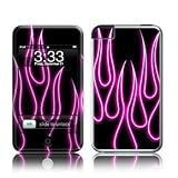 Pink Neon Flames Design Apple iPod Touch 2G (2nd Gen) / 3G (3rd Gen) Protector Skin Decal Sticker