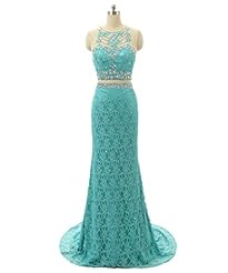 Sexy Beaded Lace Sequined Evening Dress/Prom Dress 