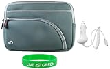 Non-OEM Amazon Kindle DX 9.7 Tri-Pocket Sleeve Case with Car Charger -