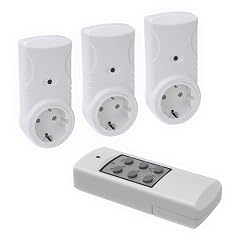 Funksteckdosenset f�r Innenbereich, 3 Empf�nger + 1 Sender