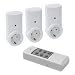 Funksteckdosenset f�r Innenbereich, 3 Empf�nger + 1 Sender