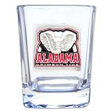 Alabama Crimson Tide Square Shot Glass - NCAA College Athletics Fan Shop Sports Team Merchandise