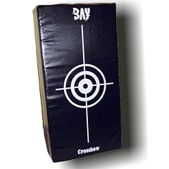 BAY� 75 cm "CROSSBOW" riesen Schlagpolster, Schlagkissen, Pratze, Kickboxen Thaiboxen Muay Thai, schwarz mit Zielscheibenaufdruck