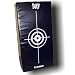 BAY� 75 cm "CROSSBOW" riesen Schlagpolster, Schlagkissen, Pratze, Kickboxen Thaiboxen Muay Thai, schwarz mit Zielscheibenaufdruck