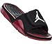 Jordan Nike Men's Hydro 4 Black/White/Gym Red Sandal 9 Men US