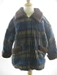 Corky Indigo Plaid Aviator Jacket