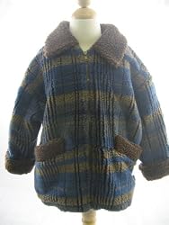 Corky Indigo Plaid Aviator Jacket
