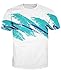 Uideazone Unisex 3D Graffiti Crewneck Shirt Hoodie Sweatshirt Clothing White
