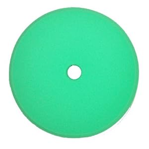 8 GREEN FOAM BUFFING PAD FINE POLISH-FINISHING VELCRO - Final cut, polish, finishing pad by TCP Global
