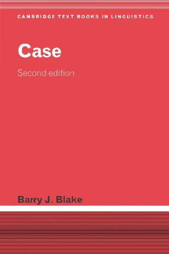 Case (Cambridge Textbooks in Linguistics) Image Case (Cambridge Textbooks in Linguistics)