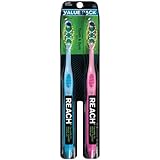 Reach Max Toothbrush, Soft, Full Head, Assorted Colors, 2-Count Toothbrushes (Pack of 3)