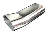 Produkt-Bild: Edelstahl Endrohr zum Anschweissen, Ausf&uuml;hrung: 135x75mm Oval, L&auml;nge 330mm