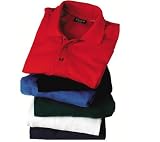 Polo Shirts - Cotton Rich Polo Shirts in Solid Colors