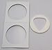 Store 20 Guitar Picks With 3 Ring Sheet & Cardboard Flips (351 Style/White Foam)