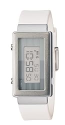 CasioWomen'sLA2100-7DigitalWhiteResinStrapWatch