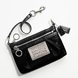 Coach Poppy Capacity Large Wristlet Clutch Bag 42869 Black Patent