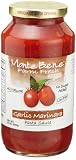 Monte Bene Garlic Marinara, 24-Ounce Glass Jars (Pack of 6)