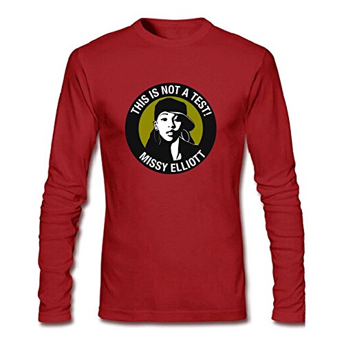 Missy Elliott Rapper Unique Style Long Sleeve T-Shirt For Men's By Rosar