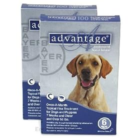 Advantage Flea Control for Dogs (Twelve Dose (12-applications))
